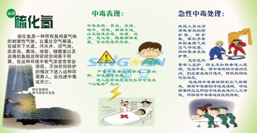 高濃度吸入硫化氫會(huì )致人死亡，需謹慎預防